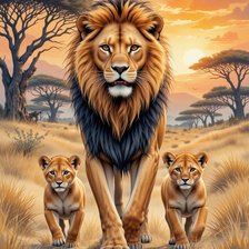 Схема вышивки «животные»