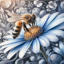 Схема вышивки «пчелка»