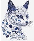 Схема вышивки «chat»