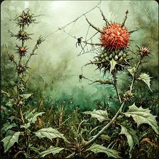 Схема вышивки «Чертополох»