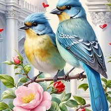 Схема вышивки «Птички»