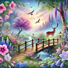 Схема вышивки «Сказочный сад»