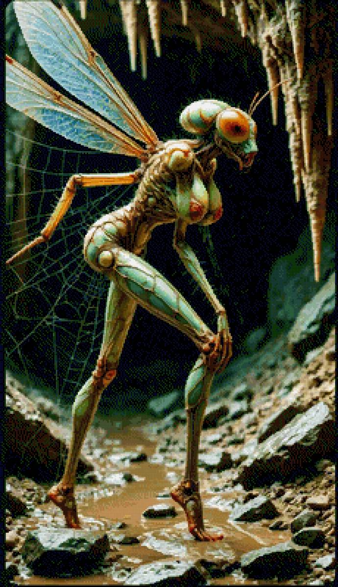 Паутина - стрекоза - предпросмотр