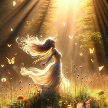 Схема вышивки «Девушка-лето»