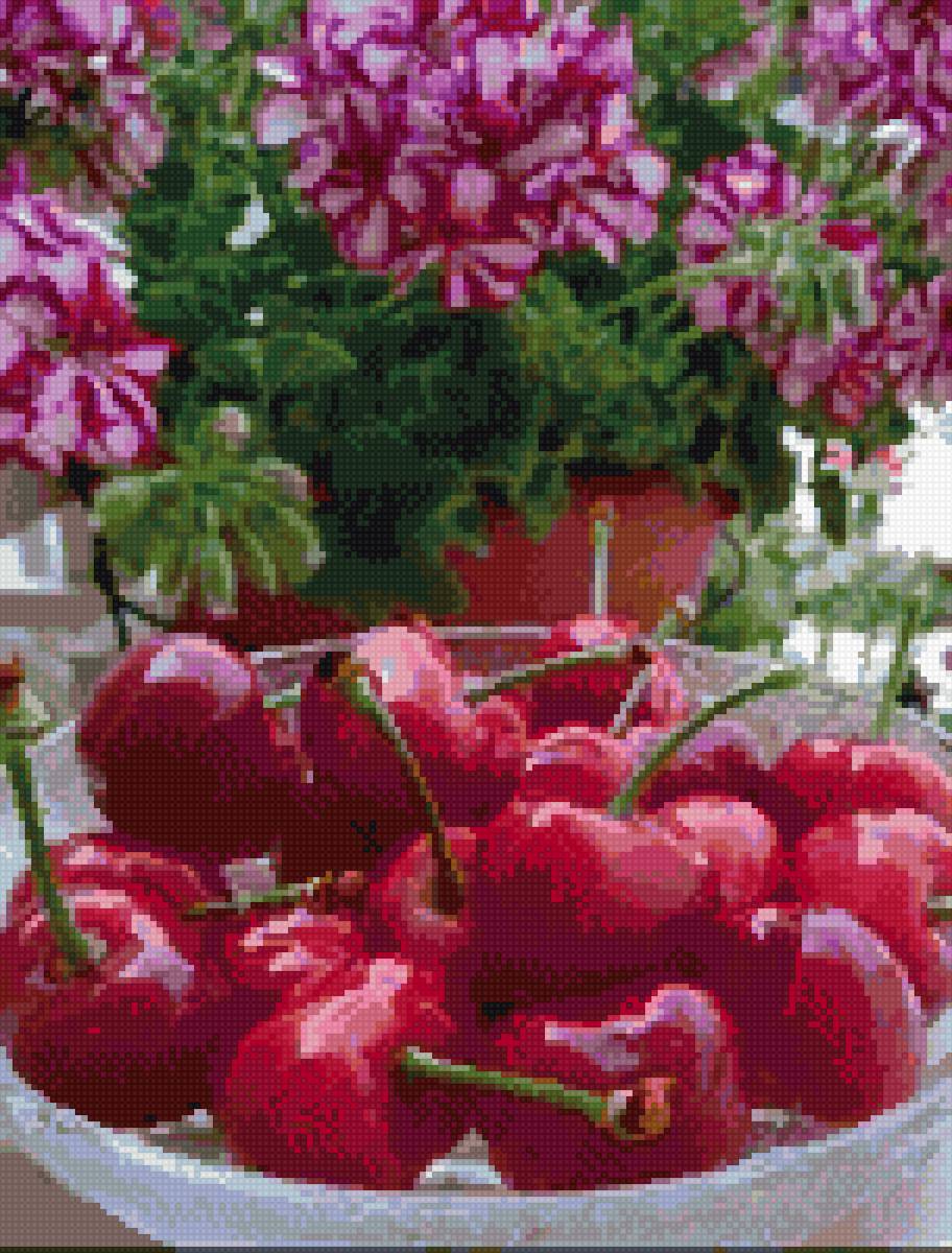 Вишня🍒 - цветы, ягоды, вишня - предпросмотр