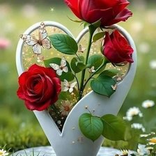 Схема вышивки «Красная 🌹Роза»