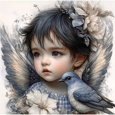 Схема вышивки «Bluebird»