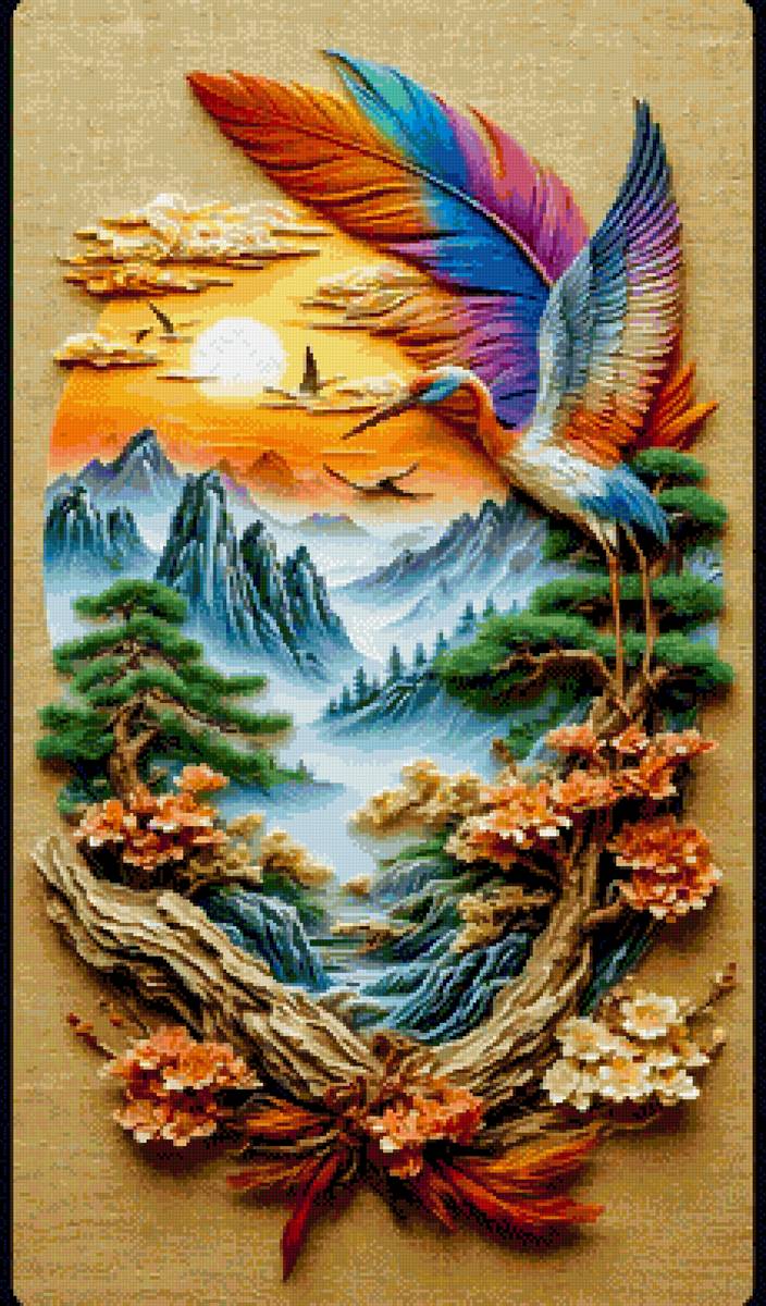 Горы - птицы - предпросмотр