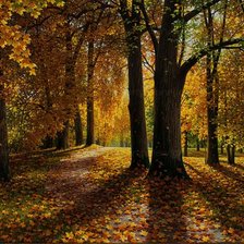 Схема вышивки «Осенний лес»