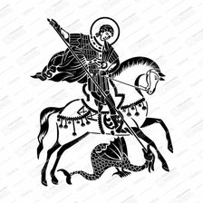 Схема вышивки «Георгий Победоносец»