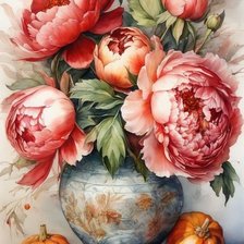 Схема вышивки «букет в вазе»