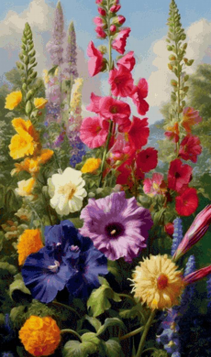 В саду - пейзаж - предпросмотр