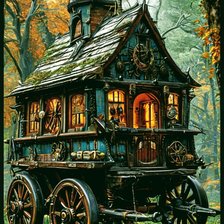 Схема вышивки «Дом»