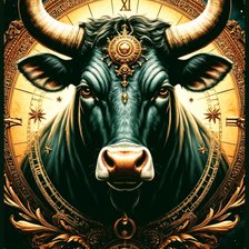 Схема вышивки «Бык»