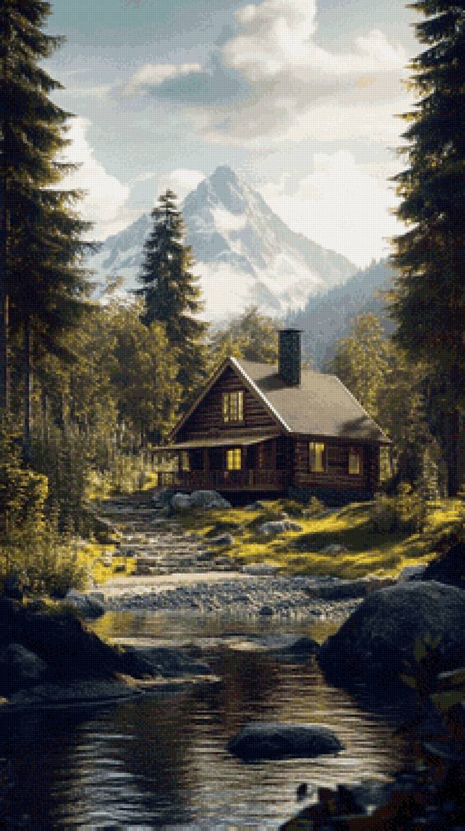 Дом в лесу - дом, лес - предпросмотр