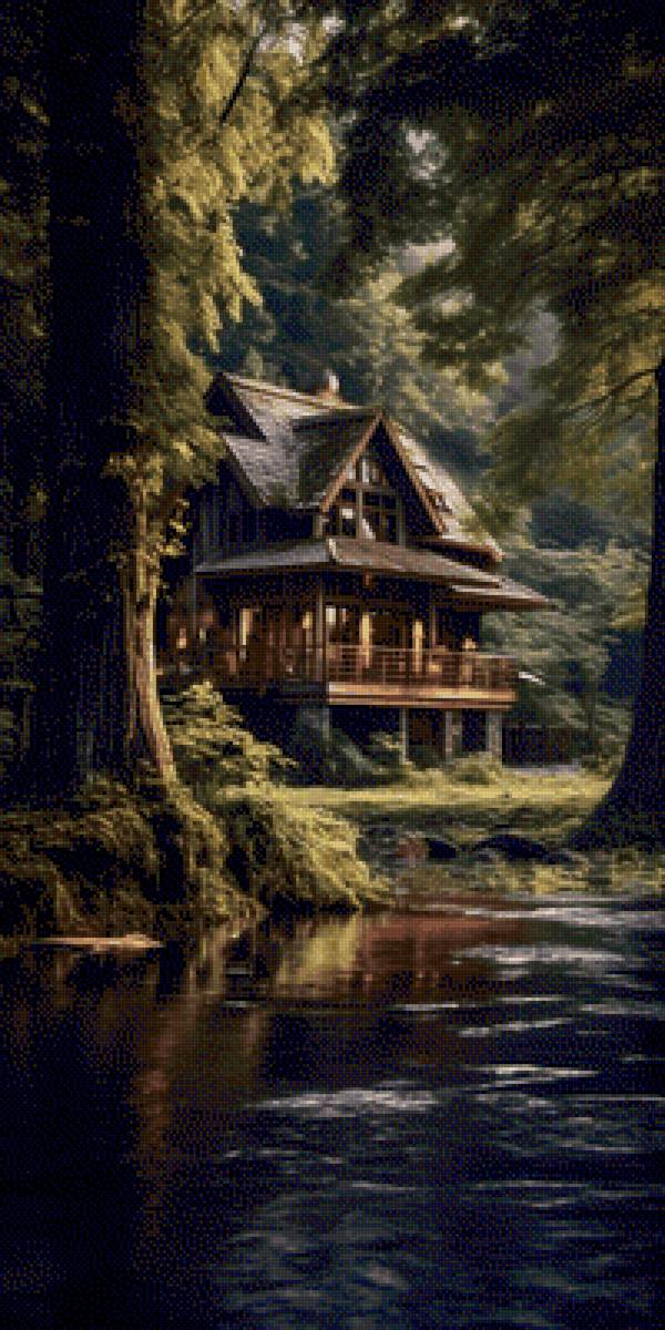 Дом в дремучем лесу - лес, дом - предпросмотр