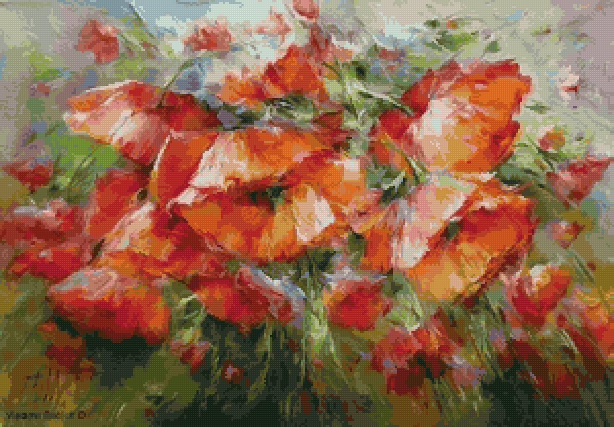 №2901452 - цветы букет маки лето натюрморт - предпросмотр