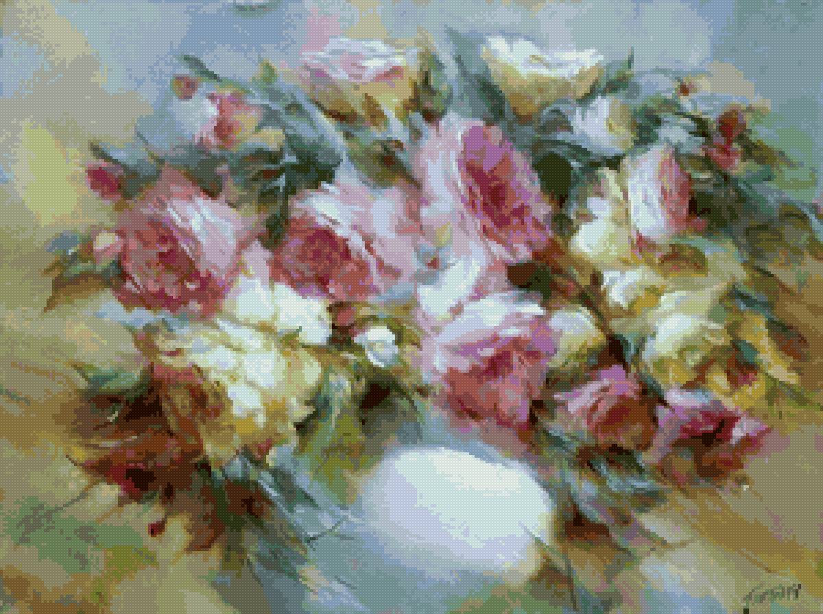 №2901684 - цветы букет розы лето натюрморт - предпросмотр