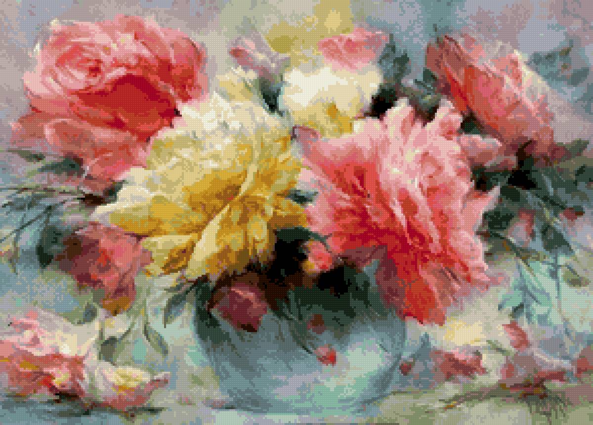 №2901703 - цветы букет розы летоьнатюрморт - предпросмотр