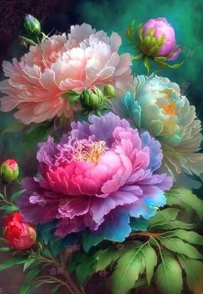 Пионы - оригинал