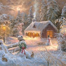 Схема вышивки «Зима»