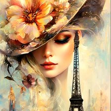 Схема вышивки «Душа  Парижа»