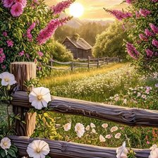 Схема вышивки «На заре»