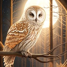 Схема вышивки «Ночная гостья»