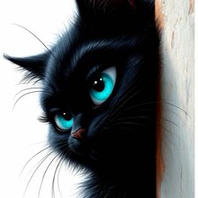 Схема вышивки «синие  глаза»