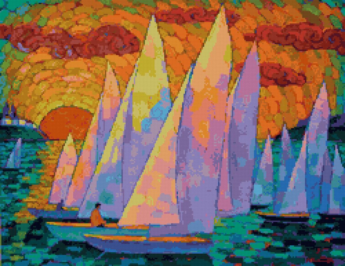 №2902353 - лето море яхты лодки природа - предпросмотр