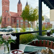 Схема вышивки «Вид на красный Костел»