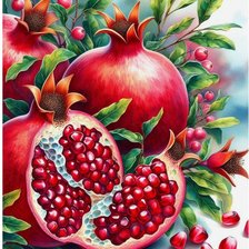 Схема вышивки «Гранаты»