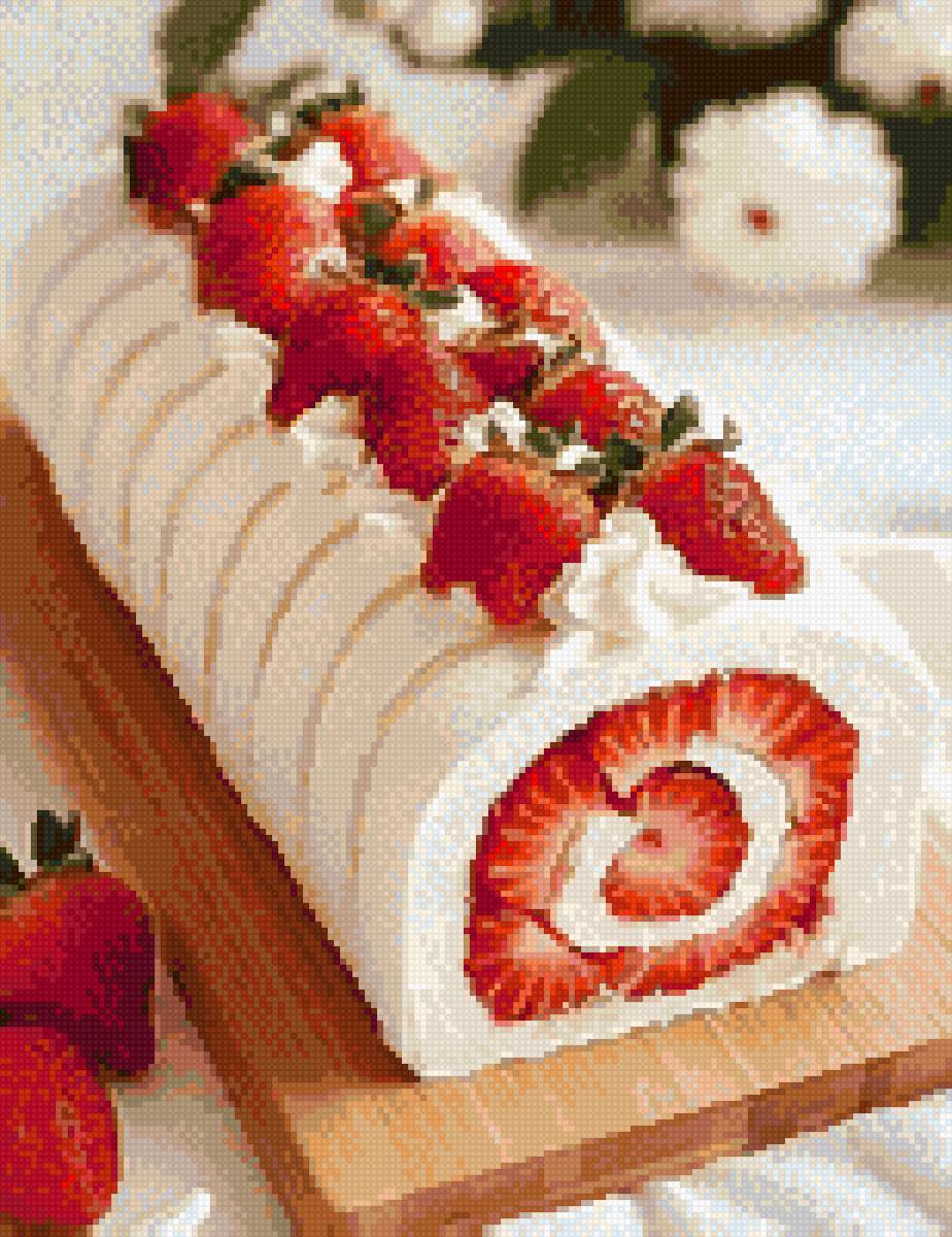 Клубничный десерт - еда, клубника, десерт - предпросмотр