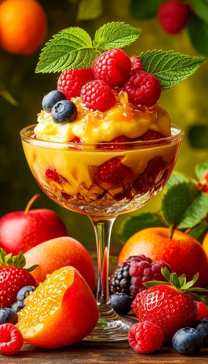 Фруктовый десерт - фрукты, десерт, еда - оригинал