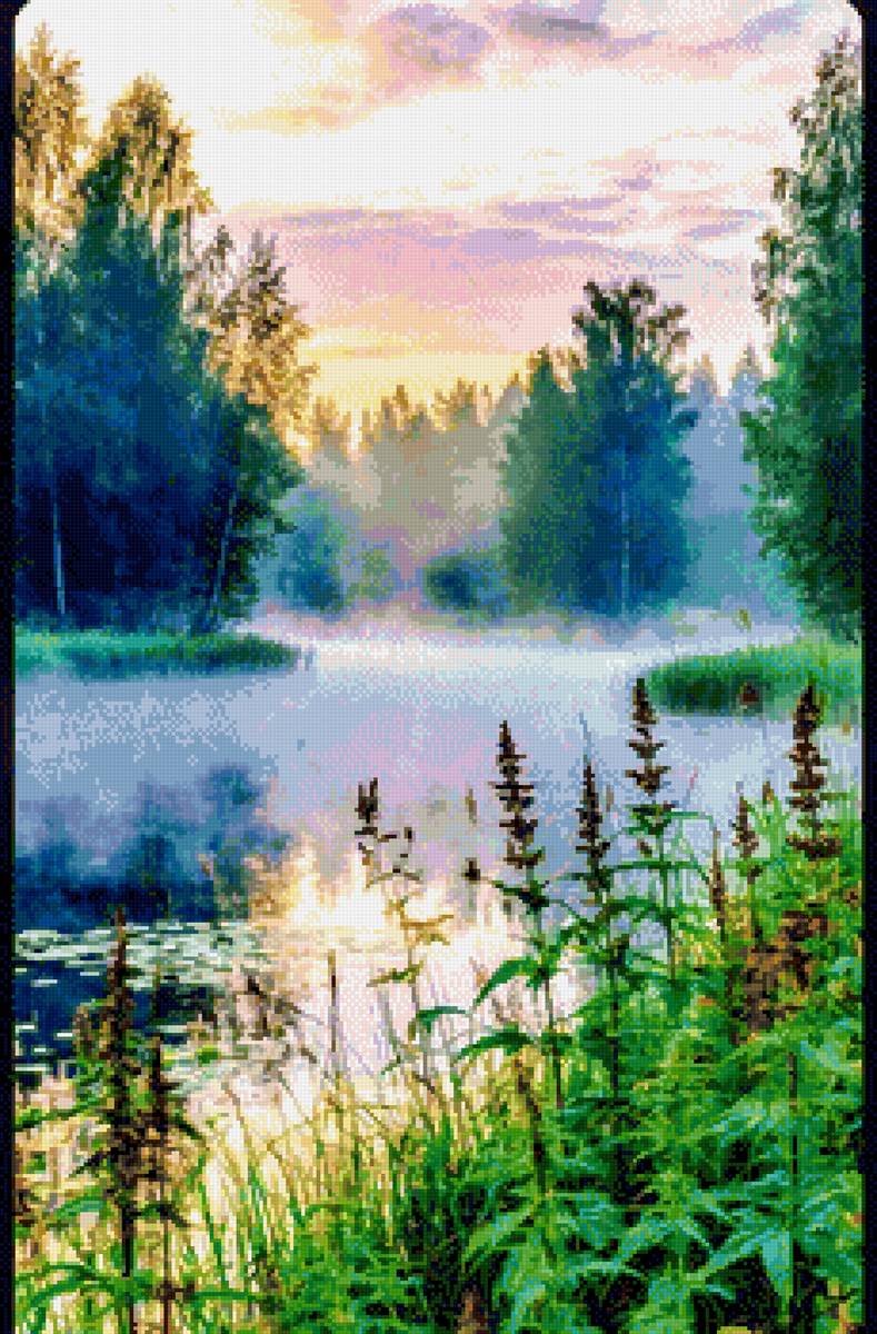 Вечер - туман - предпросмотр