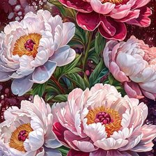 Схема вышивки «цветы»