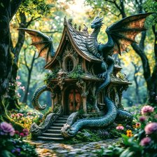 Схема вышивки «Избушка»