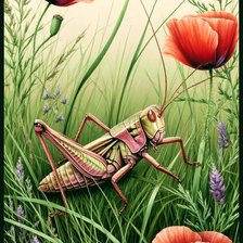 Схема вышивки «Луг»