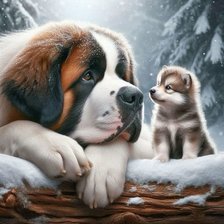 Схема вышивки «Друзья»