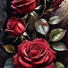 Схема вышивки «Розы»