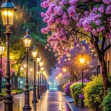 Схема вышивки «Летний дождь»