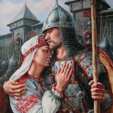 Схема вышивки «Прощание.Воин.»