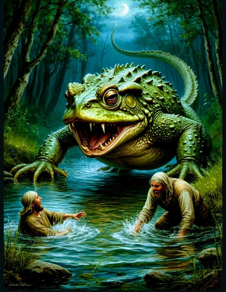 Река - ящер - оригинал