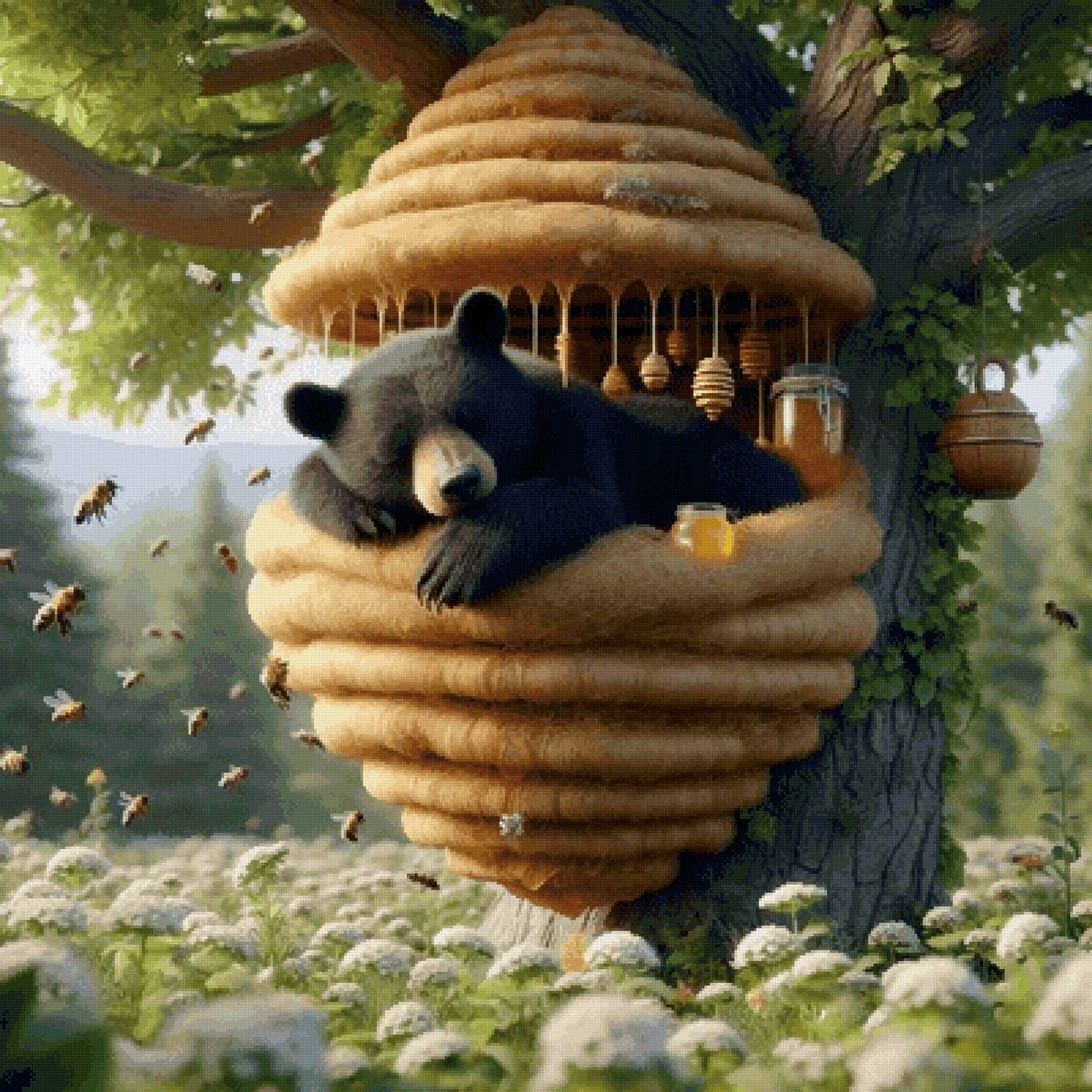 Мишка на отдыхе - предпросмотр