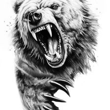 Схема вышивки «Мишка»