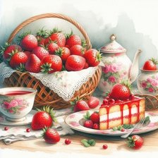 Схема вышивки «Клубничка»