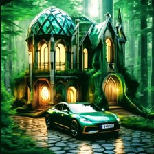 Схема вышивки «Дом»