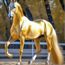 Схема вышивки «Золотой ахалтекинец»