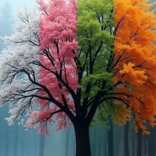 Схема вышивки «Времена года»