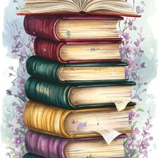 Схема вышивки «Книги»